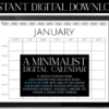 Minimalist Monthly Goodnotes Calendar