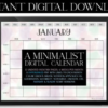 Whimsical Polka Dot Digital Calendar