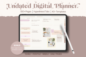 undated digital planner