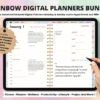 Rainbow Digital Planners Bundle