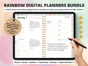 Rainbow Digital Planners Bundle