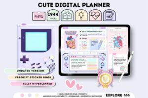 All in One Undated Digital Planner