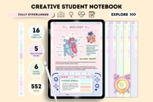 Digital Notebook Hyperlinked Goodnotes