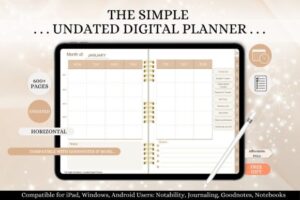 Minimalist Undated Digital Planner