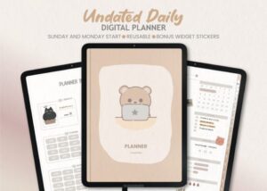 Undated Daily Digital Planner