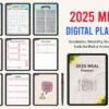 Digital 2025 Meal Planner Canva Interior