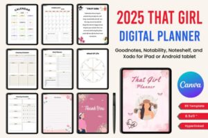 2025 That Girl Digital Planner Canva