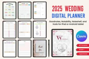 2025 Wedding Digital Planner Canva